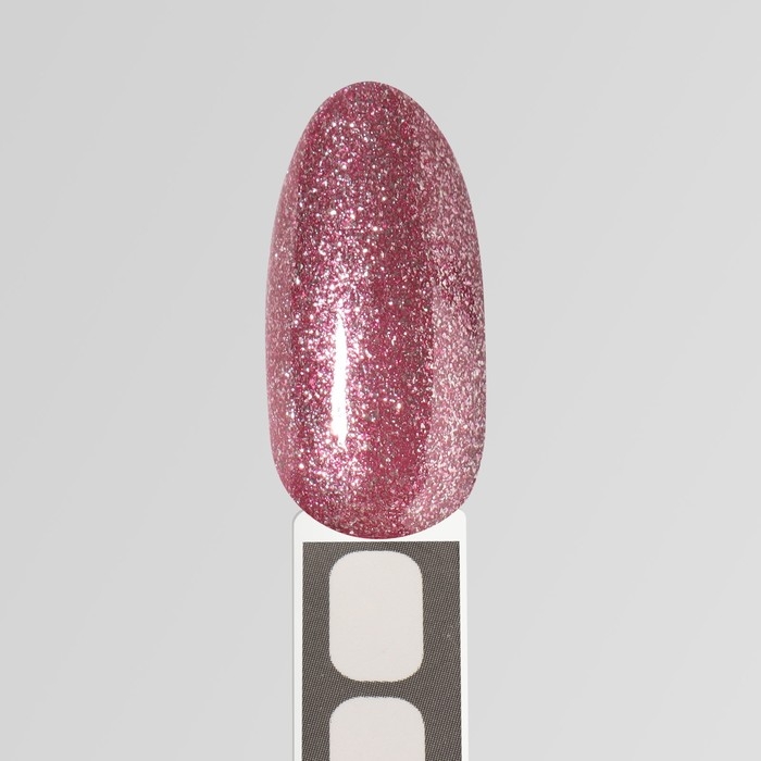 Гель лак для ногтей, &laquo;CHROME&raquo;, шиммерный, 3-х фазный, 8мл, LED/UV, цвет фиолетово-розовый (004)