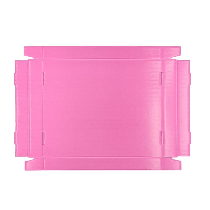 Складная коробка, розовая , 31,2 х 25,6 х 16,1 см