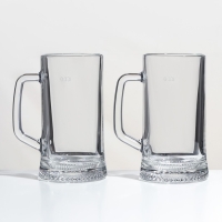 Набор стеклянных кружек &laquo;Время дегустаций. Пивная кружка&raquo;, 330 мл, 2 шт