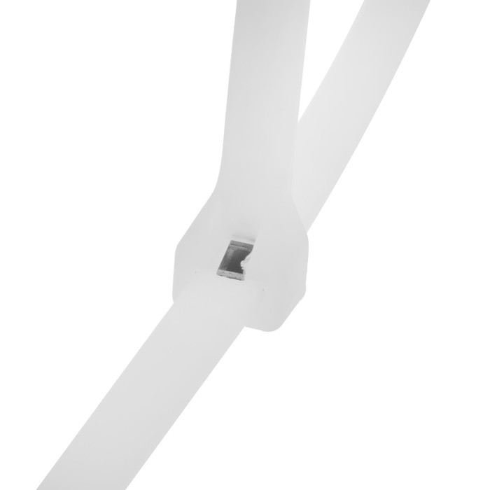 Хомут-стяжка с металлическим замком, размер 4,7х300 мм, натуральный Хомут-стяжка с металлическим замком, размер 4,7х300 мм, натуральный