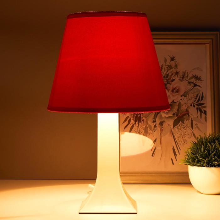Лампа настольная 62104 1хЕ27 15Вт красный d=22 см, h=34,5 см RISALUX