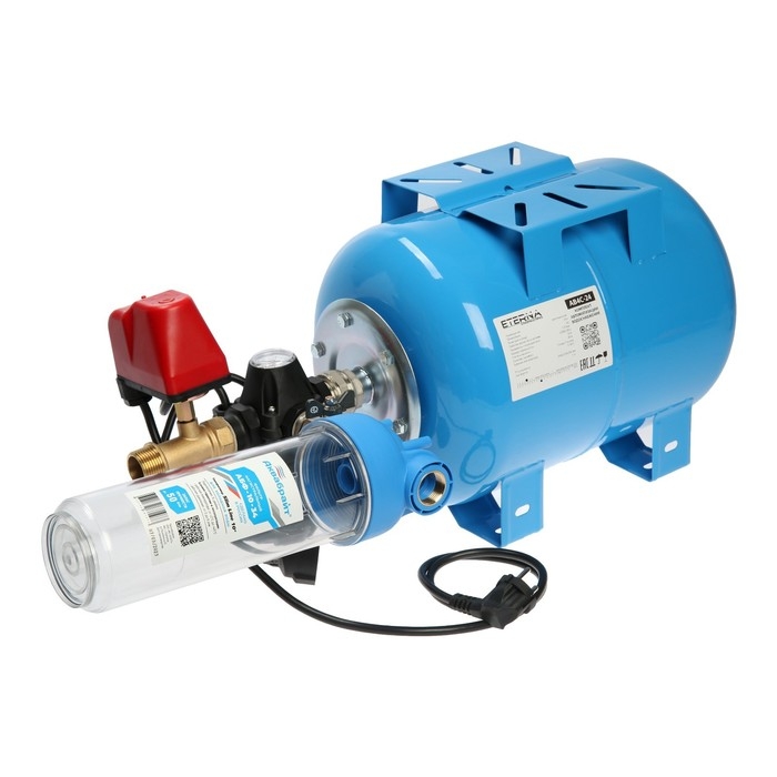 Автобак ETERNA АВ4С-24, комплект для систем водоснабжения, вертикальный, 24 л, сухой ход