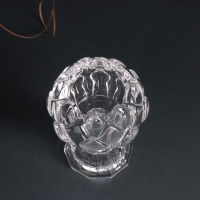 Подсвечник стекло на 1 свечу d=3,5 см "Водная лилия" прозрачный 8х8х11 см Подсвечник стекло на 1 свечу d=3,5 см "Водная лилия" прозрачный 8х8х11 см