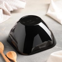 Салатник плстиковый «Рондо», 1 л, цвет чёрный Салатник плстиковый «Рондо», 1 л, цвет чёрный