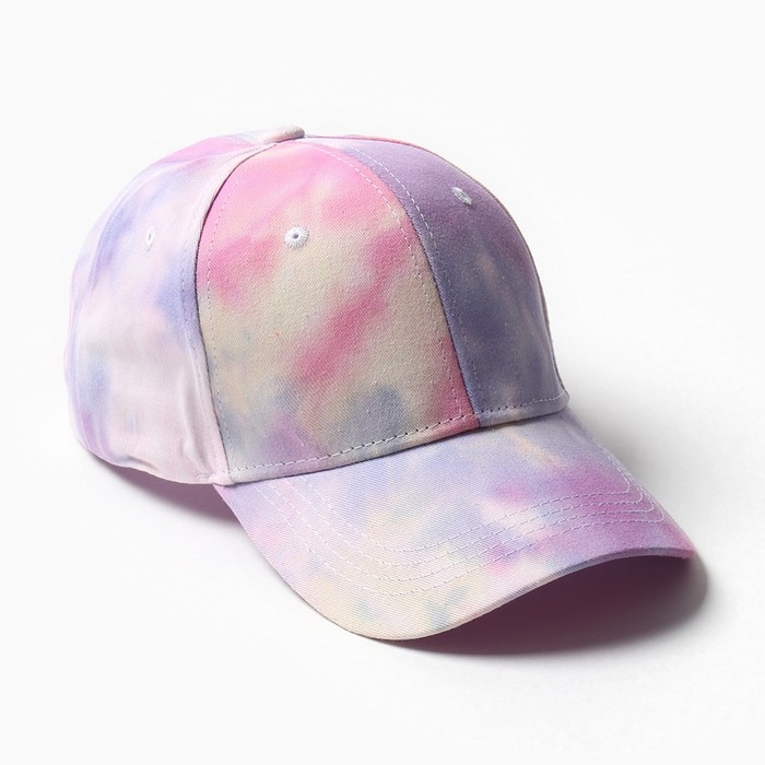 Кепка женская MINAKU Кепка женская MINAKU "Tie-dye", цвет сиреневый, р-р 54-56