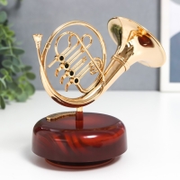 Сувенир музыкальный механический "Валторна" 9,5х15х15 см