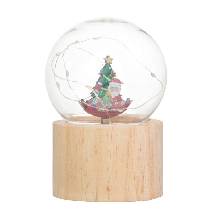 Ночник «Шар-дед мороз у елки» LED 3хAG10 шар 8см 6,5х6,5х11,5см Ночник «Шар-дед мороз у елки» LED 3хAG10 шар 8см 6,5х6,5х11,5см