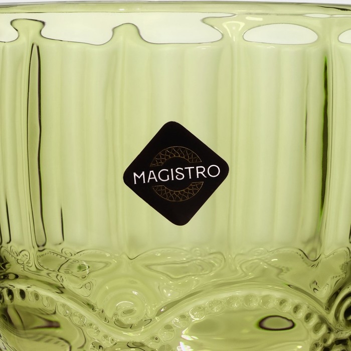 Бокал для вина стеклянный &laquo;Ла-Манш&raquo;, 250 мл, 8&times;15,5 см, цвет зелёный