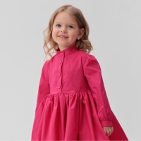 Платье для девочки MINAKU: Cotton collection цвет фуксия, рост 128