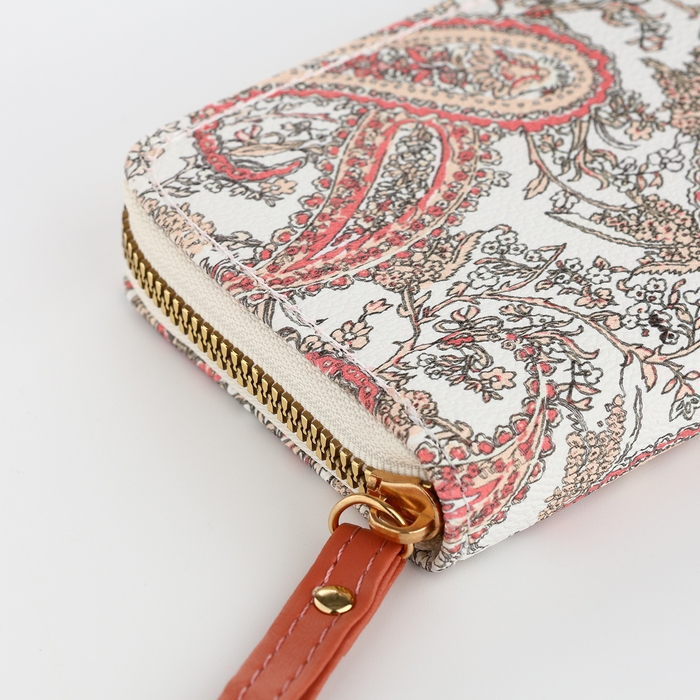 Кошелёк женский на молнии, цвет белый Кошелёк женский на молнии, цвет белый