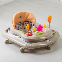 Ходунки &laquo;FLY C&raquo;, бежевый, 7 силик. колес, муз., свет