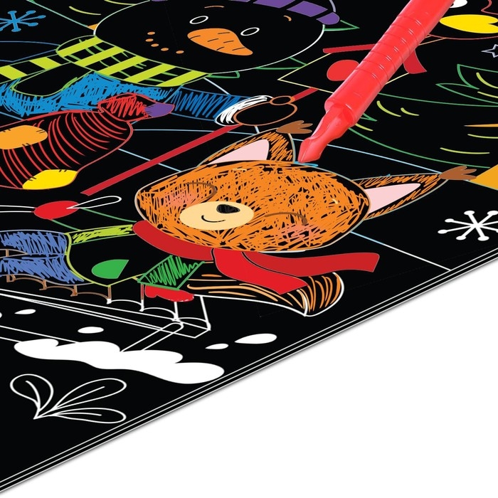 Активити- книга &laquo;Гравюры. Дед Мороз&raquo; 12 стр.