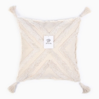 Наволочка декоративная &laquo;Этель&raquo; Бохо, 45х45 см, цвет молочный, 100% хлопок
