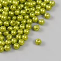 Набор бусин "Жемчуг" d 6 мм, 250 гр, оливковый