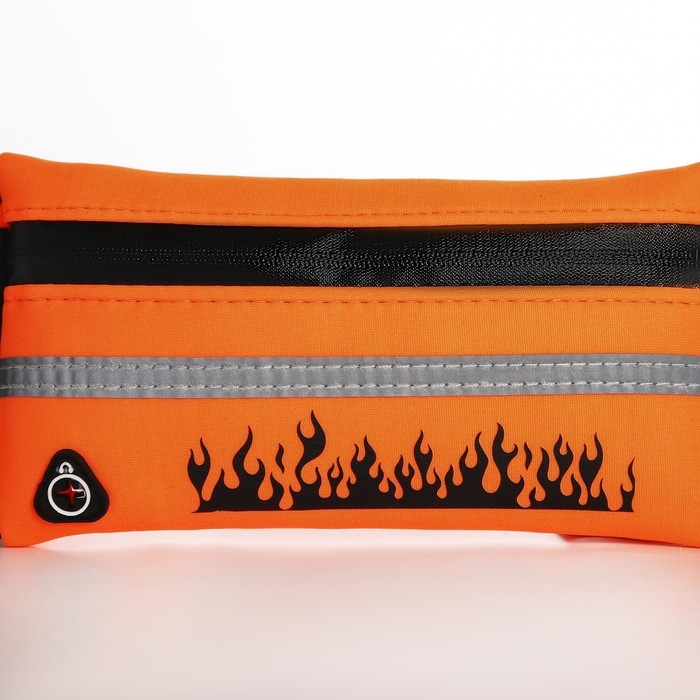 Сумка для бега поясная, на молнии, цвет оранжевый