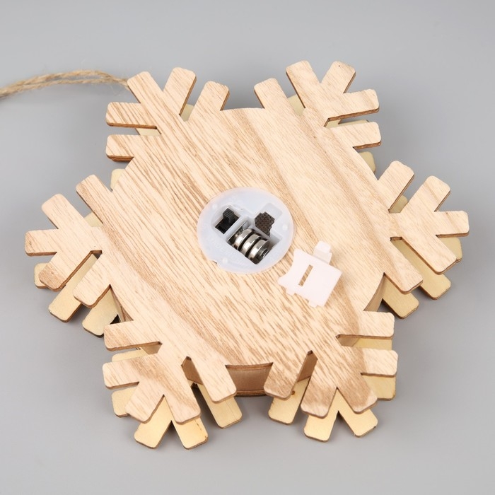 Ёлочная игрушка &laquo;Дед Мороз с подарками&raquo;, от батареек, свечение тёплое белое