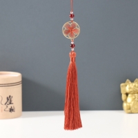 Подвеска текстиль, металл "Цветок в оправе" корица 1х3х19,5 см Подвеска текстиль, металл "Цветок в оправе" корица 1х3х19,5 см