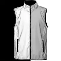 Жилет двусторонний Manifest из светоотражающей ткани, серый, размер M/L