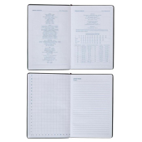 Ежедневник недатированный А5, 100 листов в клетку, с хлястиком, обложка пвх, МИКС