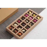 Китайский связанный зеленый чай, 120 г, 18 шт, 2022 г, микс цветка Китайский связанный зеленый чай, 120 г, 18 шт, 2022 г, микс цветка