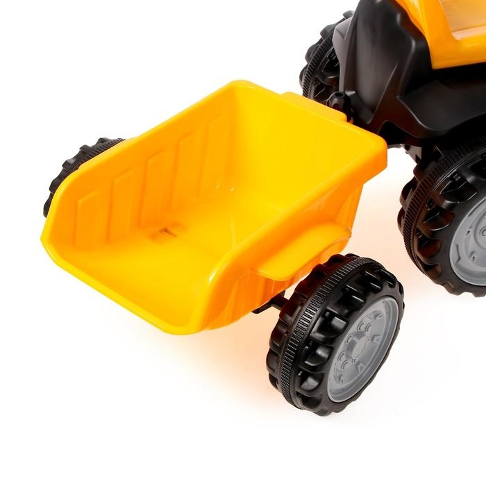 Детский электромобиль &laquo;Трактор&raquo;, с прицепом, цвет жёлтый
