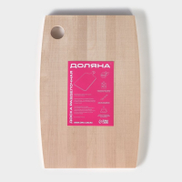 Доска разделочная Доляна, 35&times;23&times;1,6 см, берёза