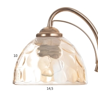 Бра "Руби" 1х40Вт Е27 Золото 21х15х15см