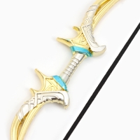 Сувенирное оружие мини "Лук Геншин" брелок, 26см, золотой Сувенирное оружие мини "Лук Геншин" брелок, 26см, золотой