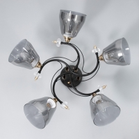 Люстра "Клео" 5хЕ27 40Вт черный 62х62х24см BayerLux