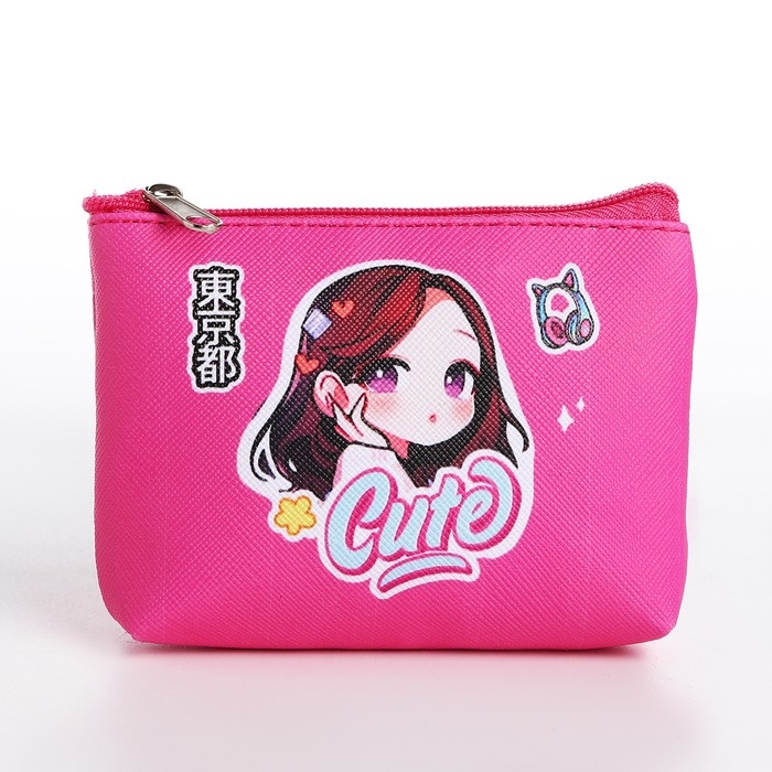 Кошелек детский, цвет микс Кошелек детский, цвет микс "Крутая девочка", 11*7 см микс