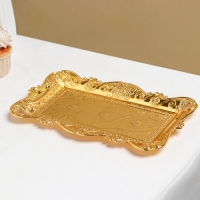 Поднос &laquo;Восток&raquo;, 25,5&times;15,5&times;1 см, цвет золотой