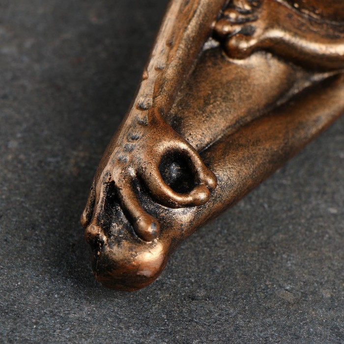 Фигура "Лягушка йог в позе лотоса" 16х16х6см, бронза