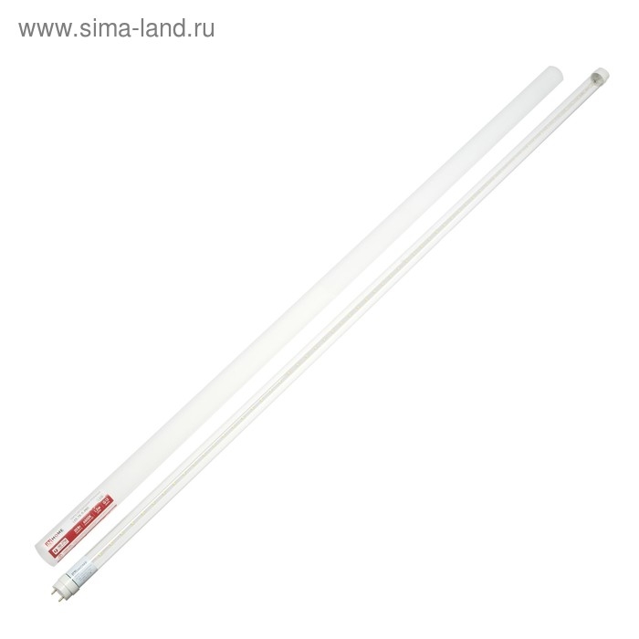 Лампа светодиодная IN HOME, G13, 20 Вт, 1620 Лм, 6500 К, 1200 мм, прозрачная, холодный белый Лампа светодиодная IN HOME, G13, 20 Вт, 1620 Лм, 6500 К, 1200 мм, прозрачная, холодный белый