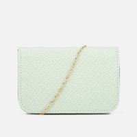 Сумка детская для девочки на магните, длинная цепь, цвет зелёный Сумка детская для девочки на магните, длинная цепь, цвет зелёный