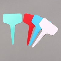 Таблички садовые для маркировки, 10 см, набор 20 шт., пластик, цвет МИКС, Greengo