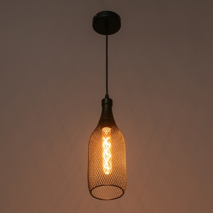 Люстра "Бокал" 1х60Вт Е27 Чёрный