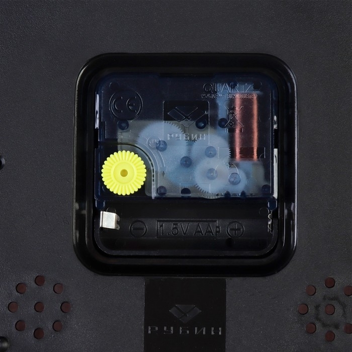 Часы настенные, интерьерные "Структура дерева", d-29 см, корпус коричневый