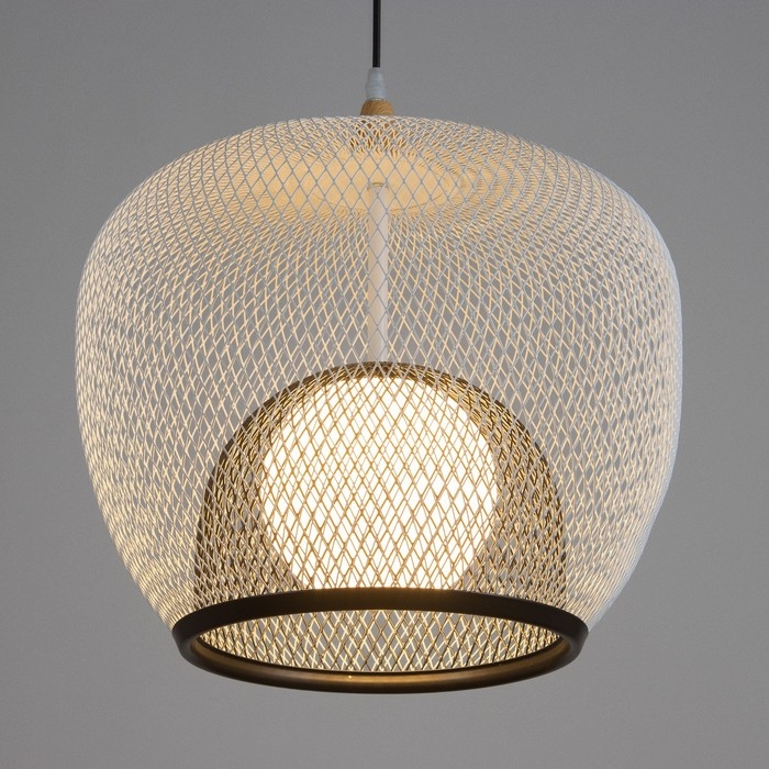 Светильник BayerLux "Маура" Е27 40Вт бело-черный 40х40х32-132см