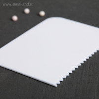 Набор шпателей кондитерских Доляна, 4 предмета: 10,8×7,7 см, цвет белый Набор шпателей кондитерских Доляна, 4 предмета: 10,8×7,7 см, цвет белый