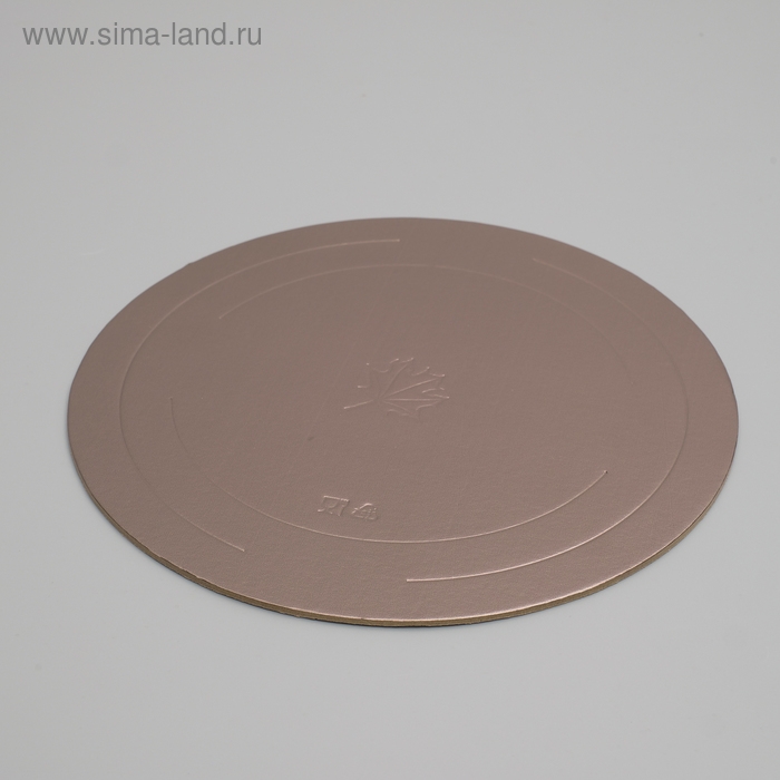 Подложка усиленная, золото - кофе, 26 см, 3,2 мм Подложка усиленная, золото - кофе, 26 см, 3,2 мм