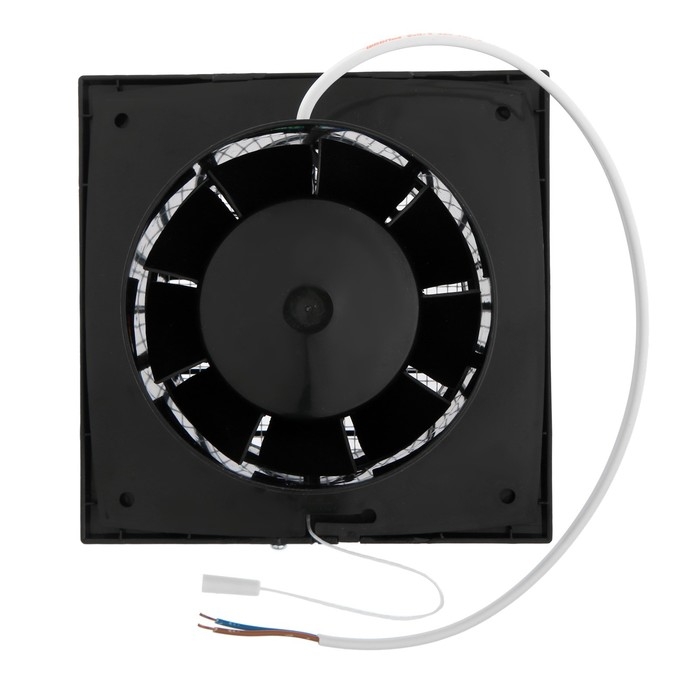 Вентилятор вытяжной "КосмоВент" В100ВК, d=100 мм, 10 Вт, 40 дБ, 105 м&sup3;/ч, с выключ., черный