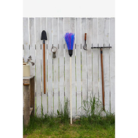 Метла полипропиленовая, круглая, наборная &laquo;Стандарт&raquo;, с черенком, 4 кольца, цвет МИКС