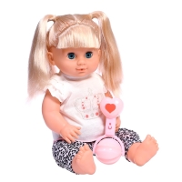 Набор аксессуары для пупса: бутылочка, погремушка