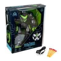 Робот радиоуправляемый «Патрульный», световые эффекты, русское озвучивание, цвет чёрный Робот радиоуправляемый «Патрульный», световые эффекты, русское озвучивание, цвет чёрный