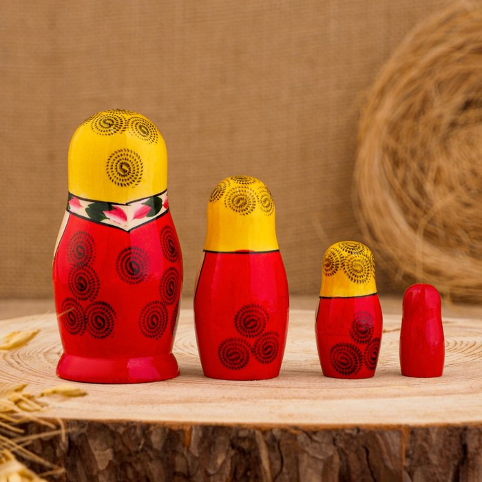 Матрешка Матрешка "Семёновская", 4-х кукольная, высшая категория