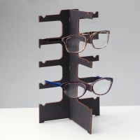Подставка под очки &laquo;Эко&raquo; 5 мест, 14,5&times;12&times;28см, фанера, цвет темный