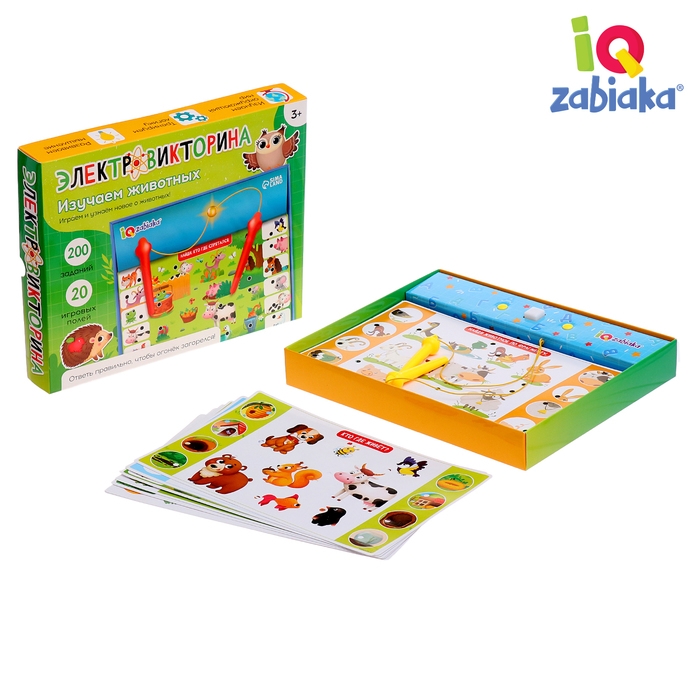 Электровикторина &laquo;Изучаем животных&raquo;, 200 заданий, 3+