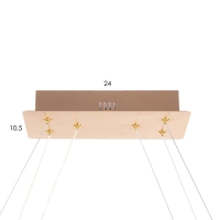 Светильник "Слинт" LED 146Вт золото 101х29х40-190 см BayerLux