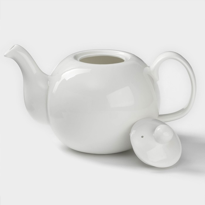 Чайник фарфоровый заварочный Wilmax Olivia &laquo;Классика&raquo;, 1,1 л, цвет белый