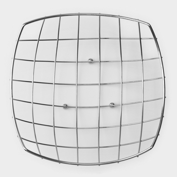 Фруктовница Доляна &laquo;Решето&raquo;, 23,5&times;23,5&times;10,5 см, цвет серебряный